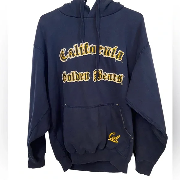 Vintage CAL Bears University of California Berkeley Men’s XL Hoodie RARE Navy - Picture 1 of 7